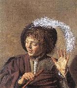 Frans Hals Singing Boy with a Flute WGA oil painting artist
